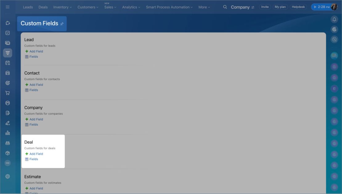 Bitrix24 CRM форм дээр сонголт нэмэх
